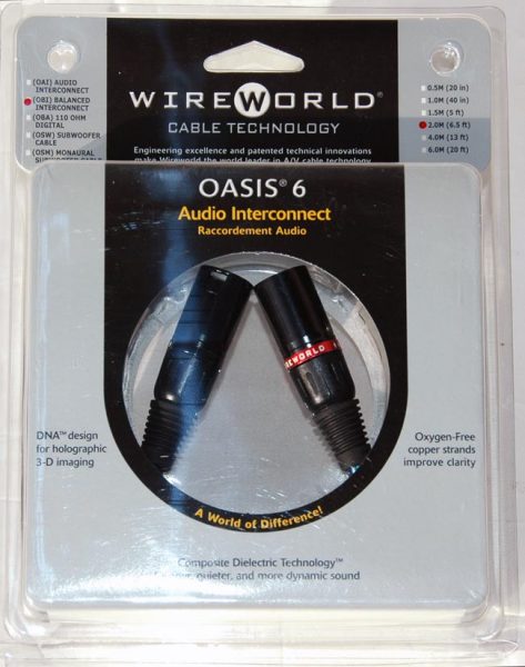 Wireworld Oasis6 XLR Kabel