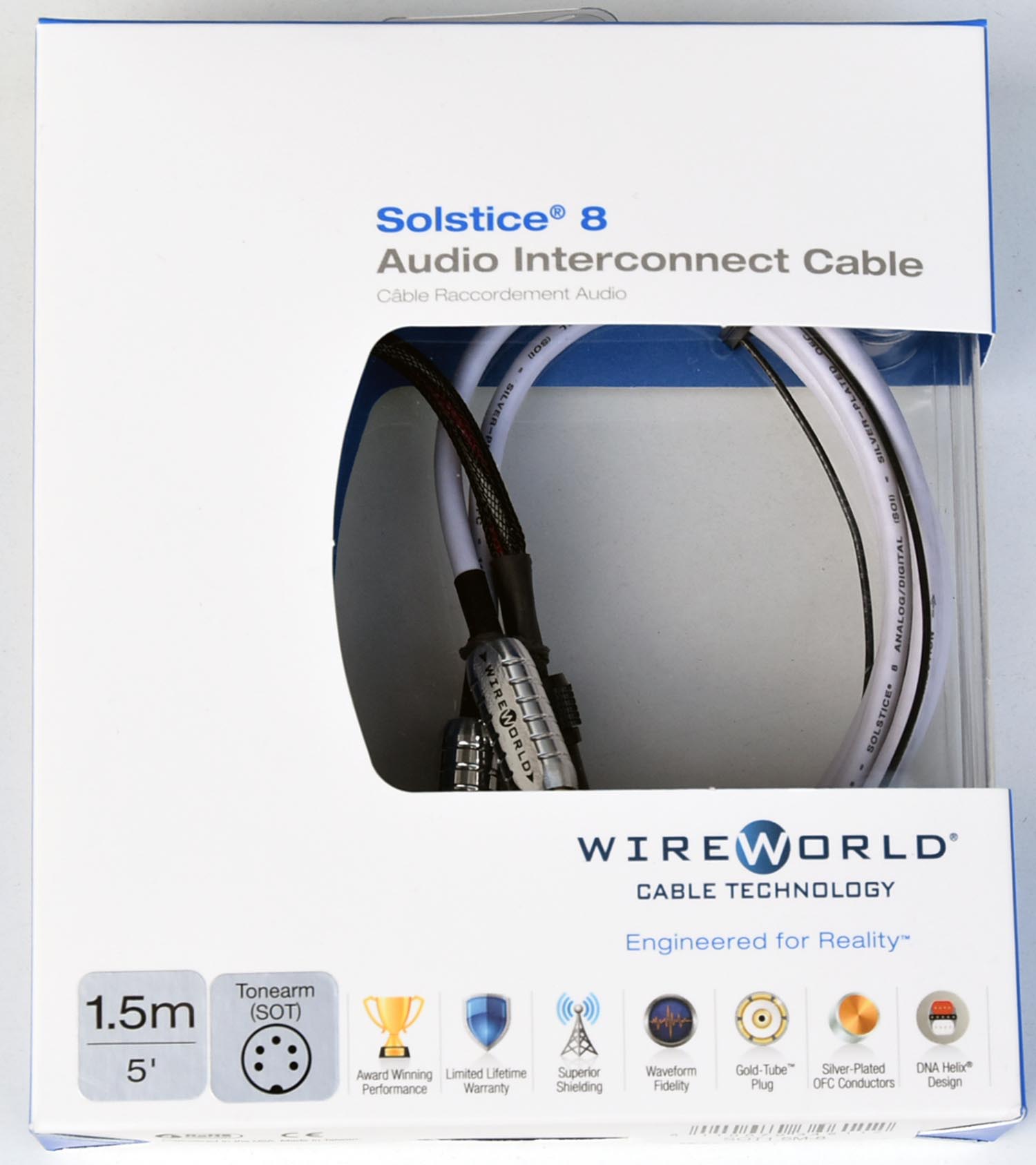 Wireworld Solstice 8 Phono 5-pol-DIN auf Cinch